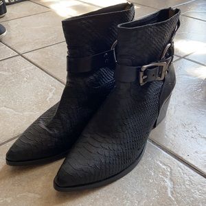 Frye black booties